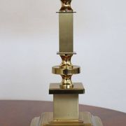 Lampes de chevet dorées, années 1970