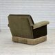 Fauteuil danois des années 1970, velours vert d'origine.