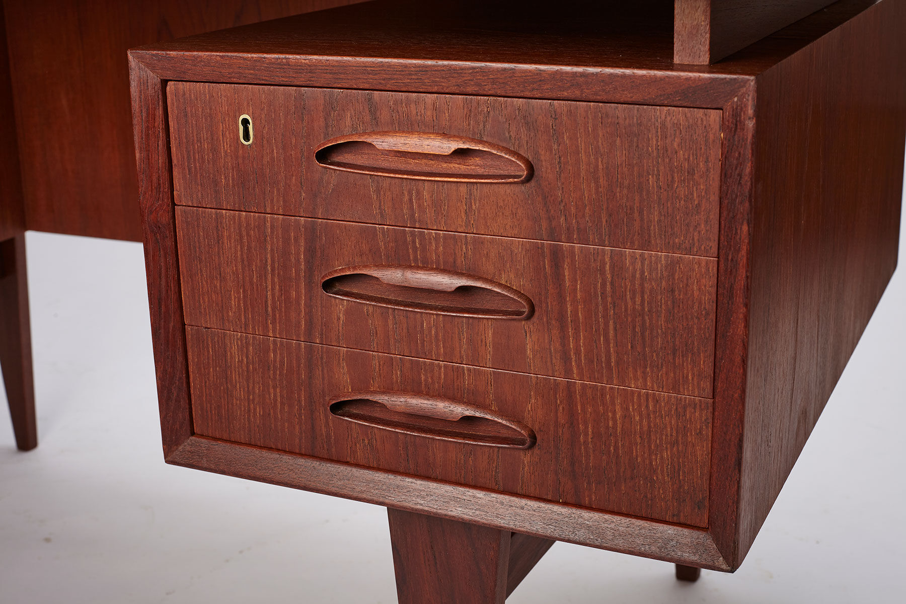 Bureau en teck du milieu du siècle, Danemark années 1960