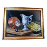Still life with a book, 19th century