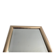 Rectangular wall mirror with a gold metal frame by Schöninger, 1970s, Germany.
