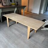 table basse chêne massif brut-Danemark années 70/80