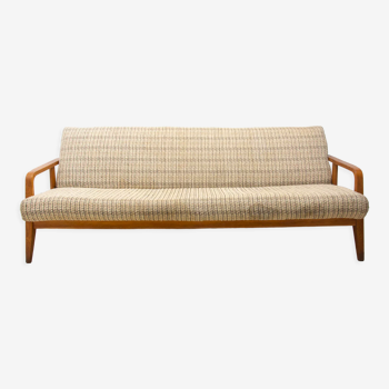 Canapé pliant du milieu du siècle dans le style scandinave, années 1960, Tchécoslovaquie