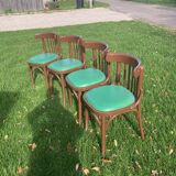 4 chairs bistro skaï vert