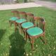 4 chairs bistro skaï vert