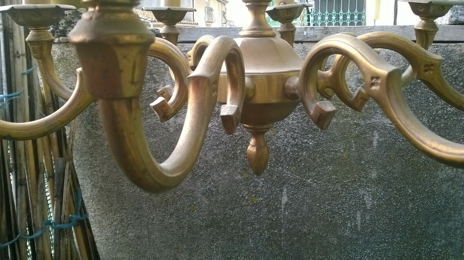 Stunning bronze chandelier