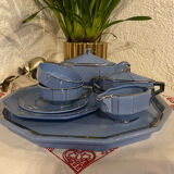 Art Deco tea service stamped Longwy