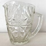 Italy pressed glass pitcher