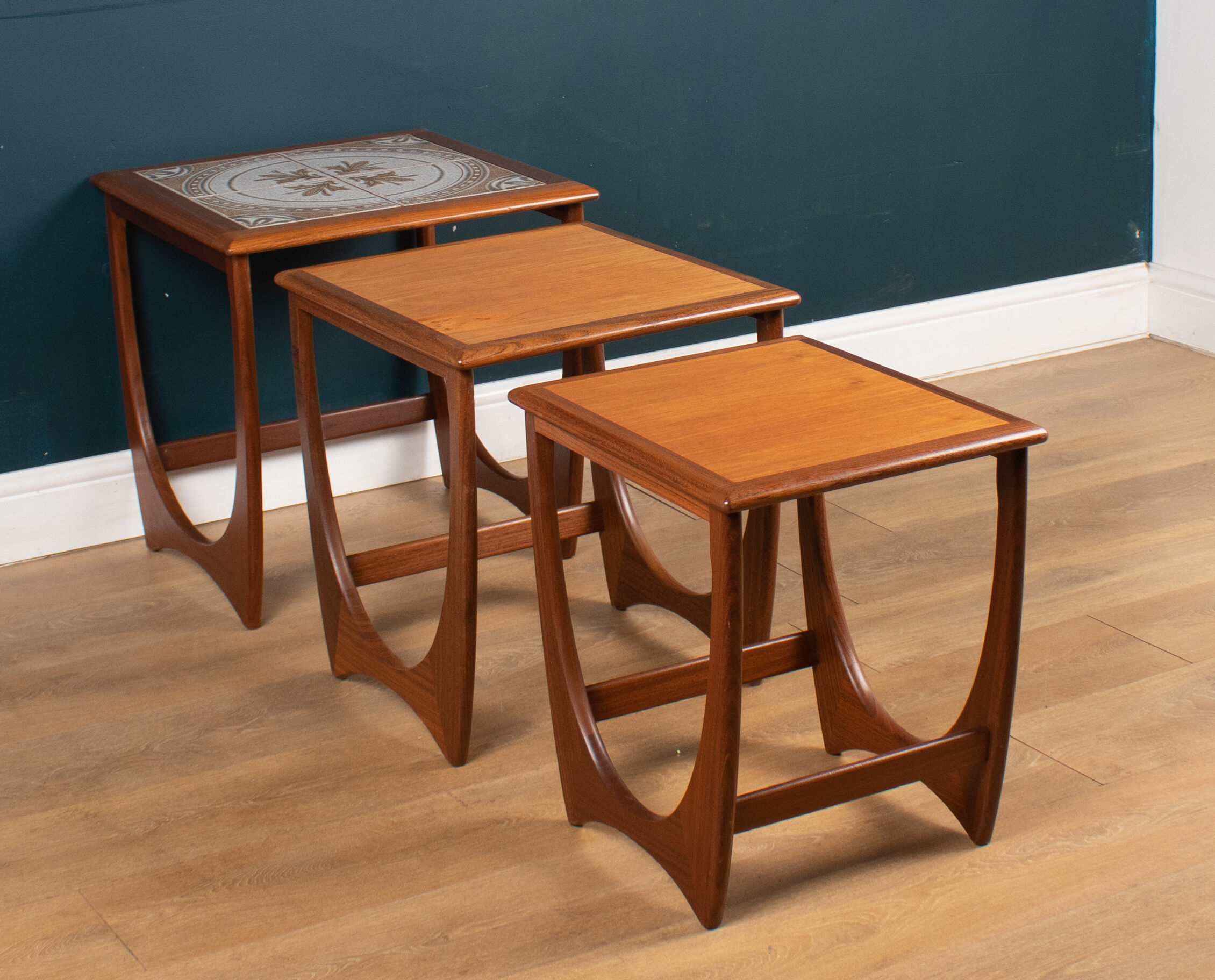 G plan fresco nest of three coffee tables 1960