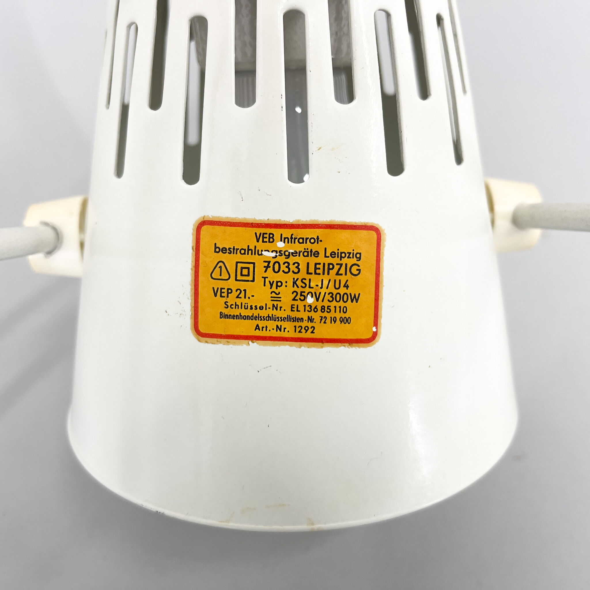 German Vintage Table Lamp from VEB Quarzlampen Markleeberg, 1970's