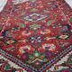 Tapis persan Hamadan vintage fait main 73 cm x 120 cm années 1970