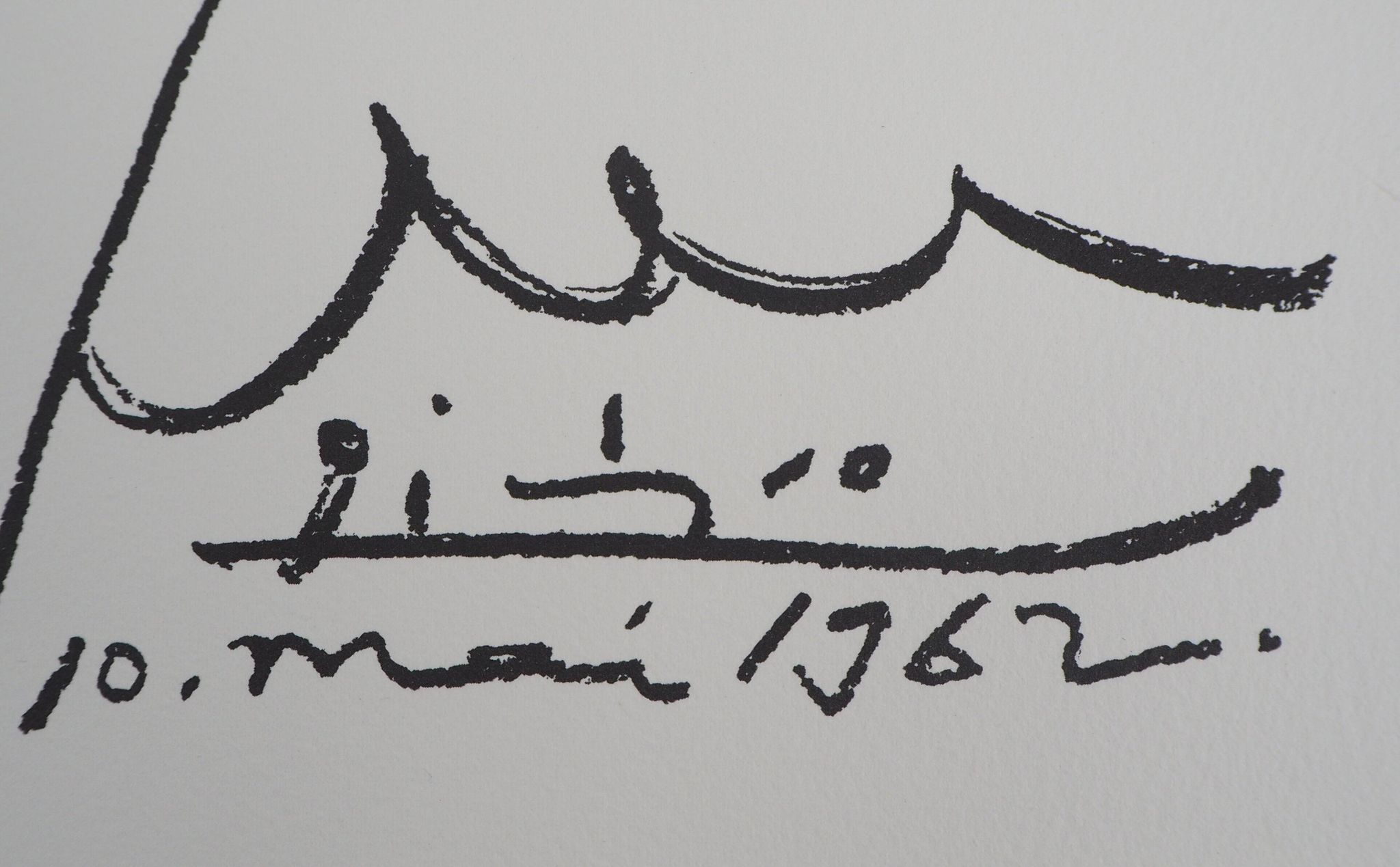 Pablo Picasso : Colombe de l'avenir, Lithographie signée