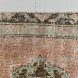 3x12 Vintage Blush Pink Classic Persian Runner Rug, 90x358Cm