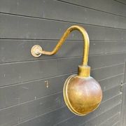 2 industrial wall sconces in brass - Denmark 1970s-80s