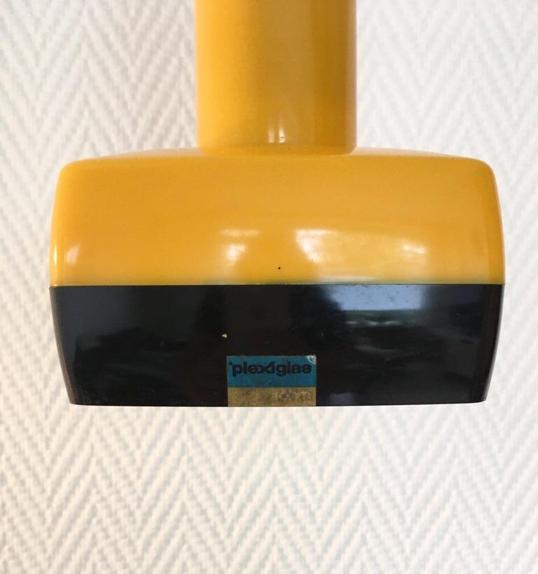 Vintage hanging lamp by Bent Karlby for A. Schroder, Kemi, 1970s