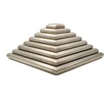 Ziggurat-shaped stacked trays / vide poche sculpture, Italy 1970s