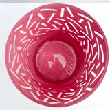 Vase en verre et peinture acrilyque
