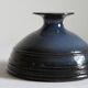 Blue ringed vase by Rogier Vandeweghe for Perignem Belgium, 1960s.