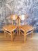 Pair of Rainer Daumiler pine chairs