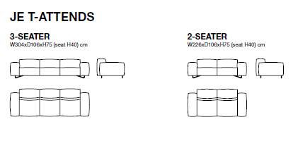 Gio Pagani – “Je T’Attends” Sofa – Premium Light Grey Leather