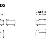 Gio Pagani – “Je T’Attends” Sofa – Premium Light Grey Leather