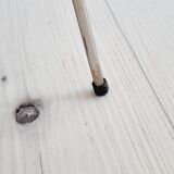 Metal and Formica magazine rack side table