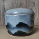 Blue covered pot with virebent