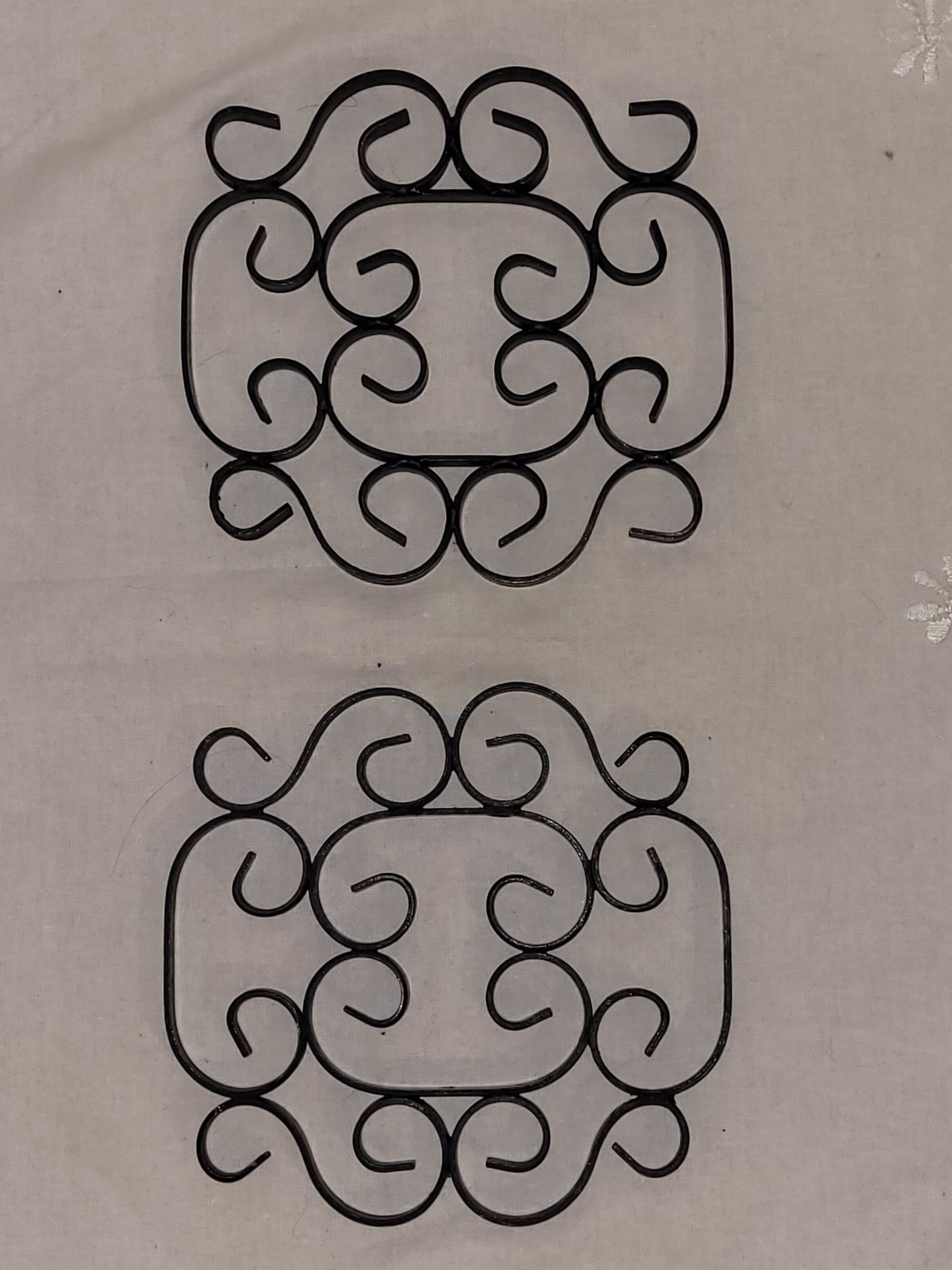 Pair of wrought iron underwear - vintage