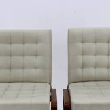 1970s Ludvik Volak Pair of Side Chairs by Drevopodnik Holesov , Czechoslovakia