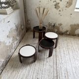 Nido 780 G stackable coffee tables. Frattini for Cassina