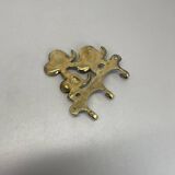 Brass "elephant" hook coat element by walter bosse herta baller, austria 1950s