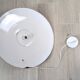 Large green industrial workshop pendant light 50 cm, ceramic socket