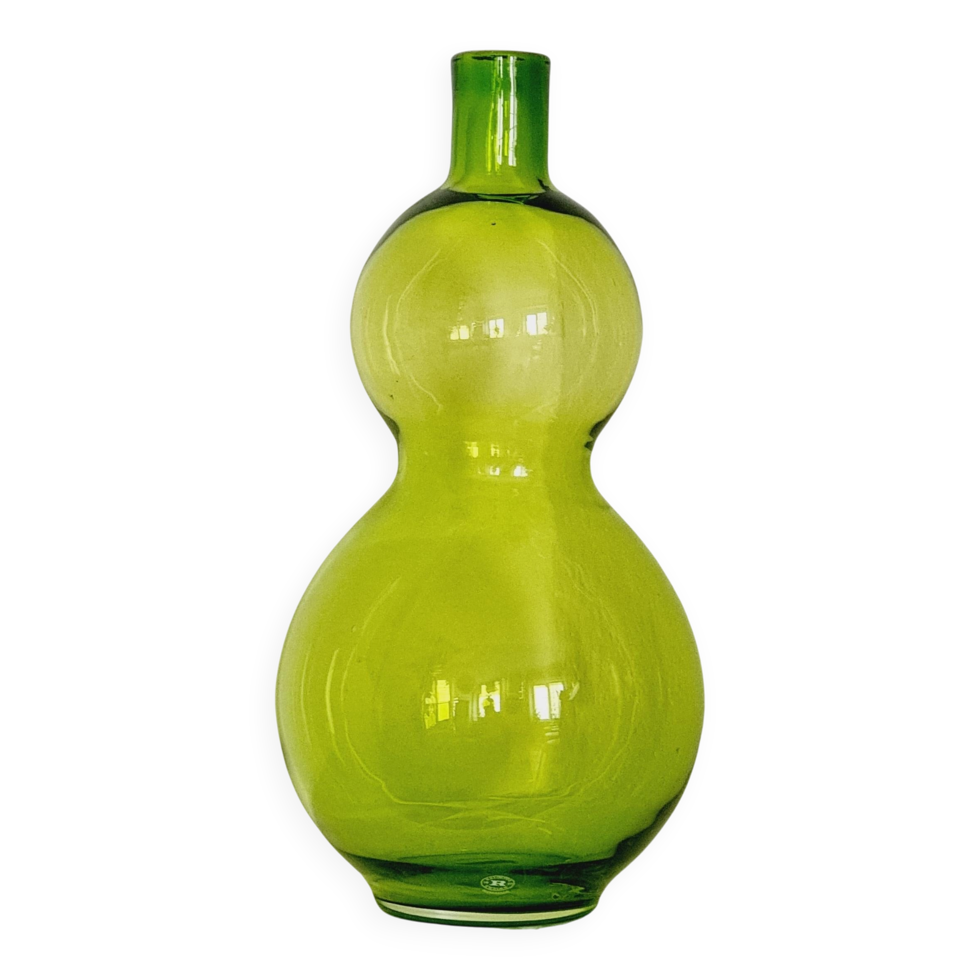 Large glass vase Margareta Hennix, Reijmyre, Sweden post-modern