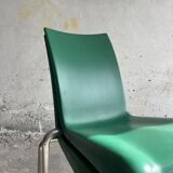 Vintage Louis XII armchair by Philippe Starck, molded blue plastic shell and metal legs