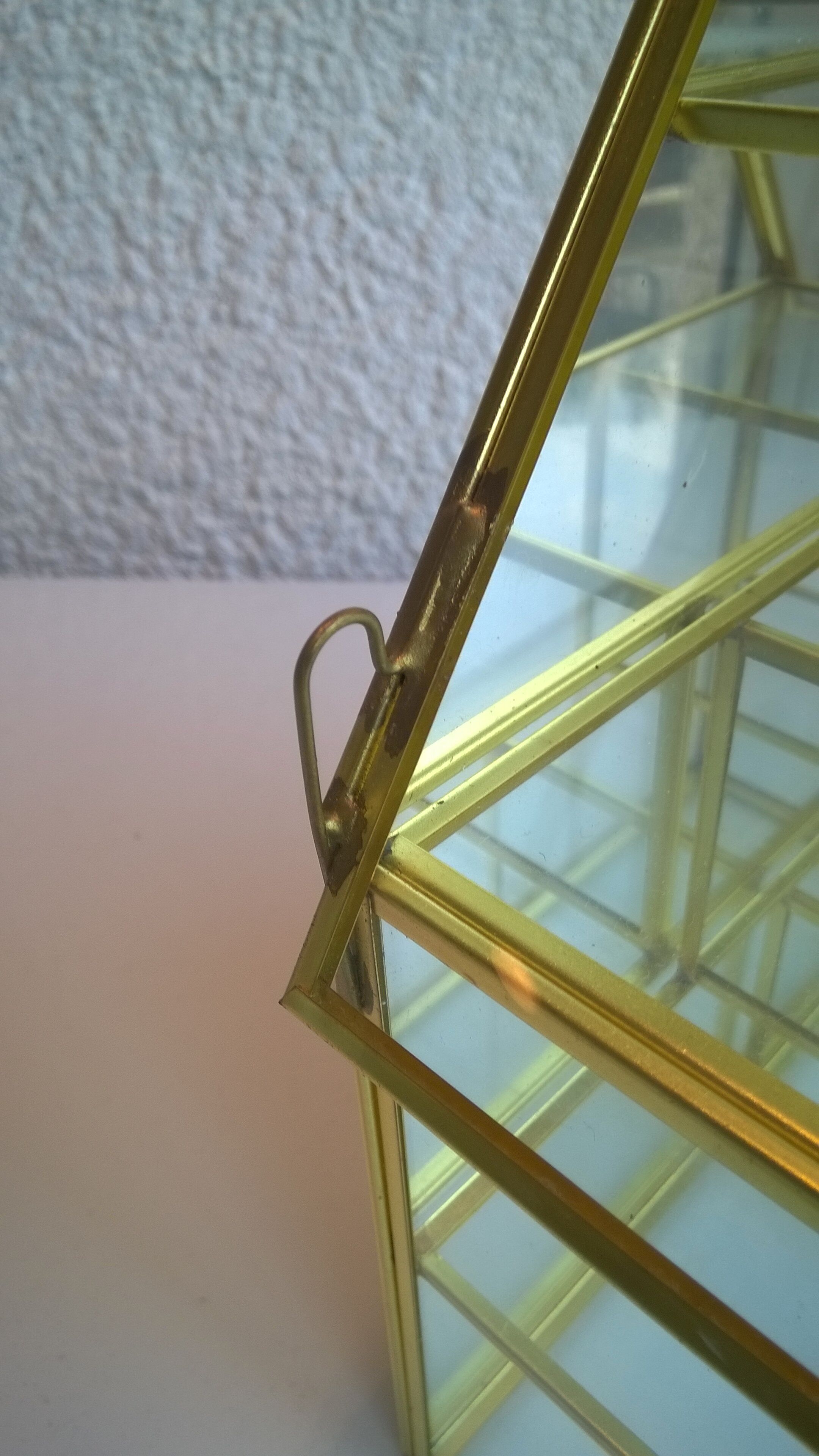 Laiton and glass window