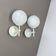 Set of Two white Ball Wall Lights by E. R. NEELE for Temde, Switzerland, 19