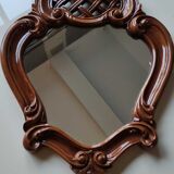 Louis XV style mirror decorated with deciduous trees, cross-shaped links and acanthus scrolls