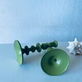 Pair of metal candlesticks