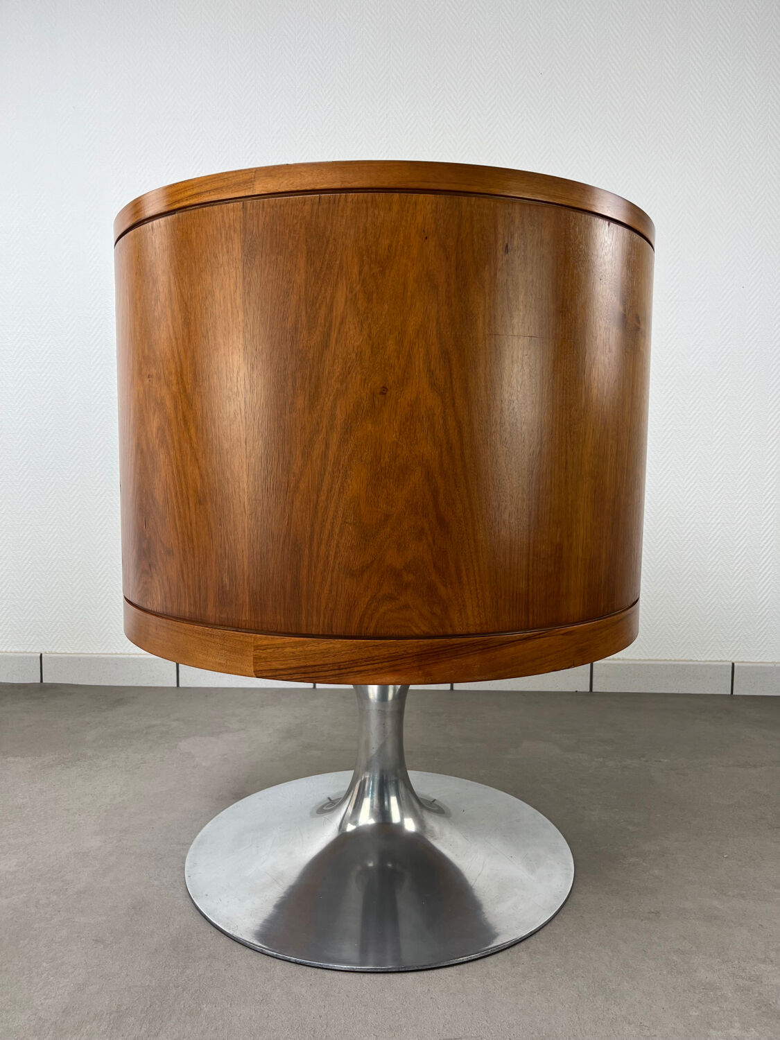 Arkana Maurice Burke, swivel side table with tulip base.