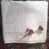 Mixed-race sheet with JPG monogram.