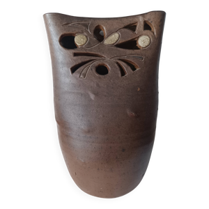 Vase chouette en grès