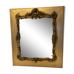 Miroir doré rocaille