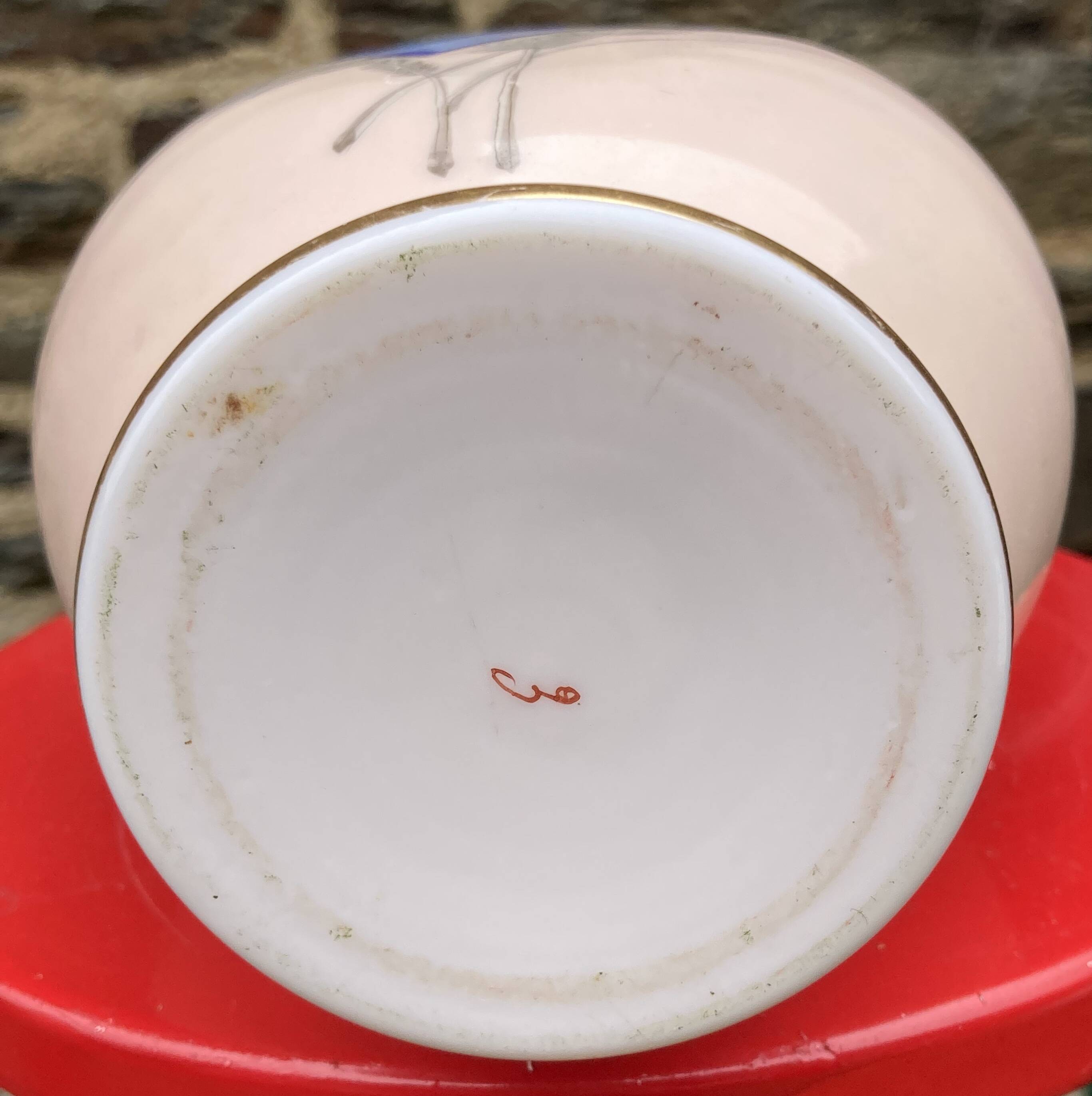 Rare opaline vase from baccarat crystal factory decor art deco art nouveau