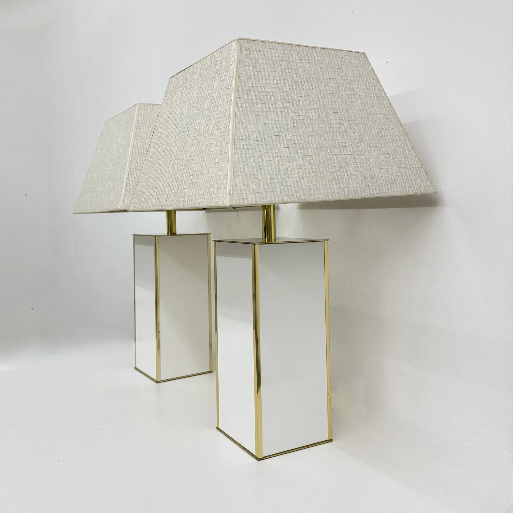 Paire de lampes de table de style Maison Jansen, années 1970