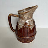 Glazed ceramic pitcher