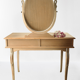 Art Deco style dressing table in mahogany gooseneck mirror