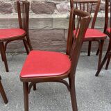 6 Baumann bistro chairs Nr 12 fanett 1960