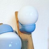 Pair of porcelain wall lamps