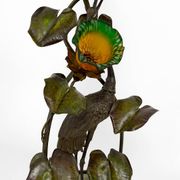 Japanese-style Heron floor lamp, Art Nouveau, France, circa 1900