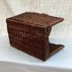 Wicker, vintage rattan pyre basket